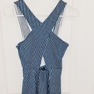 Blue and white stripe Topshop dress
